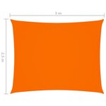 135700 vidaXL Sunshade Sail Oxford Fabric Rectangular 2 5x3 m Orange
