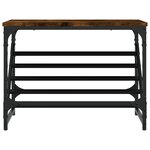 vidaXL Étagère à chaussures chêne fumé 60x30x45 cm bois d'ingénierie