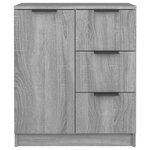 vidaXL Buffets 2 Pièces Sonoma gris 60x30x70 cm Bois d'ingénierie