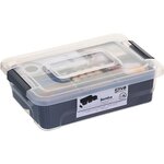 Boîte de rangement avec compartiments - 1,5 L - Gris - SAMBA