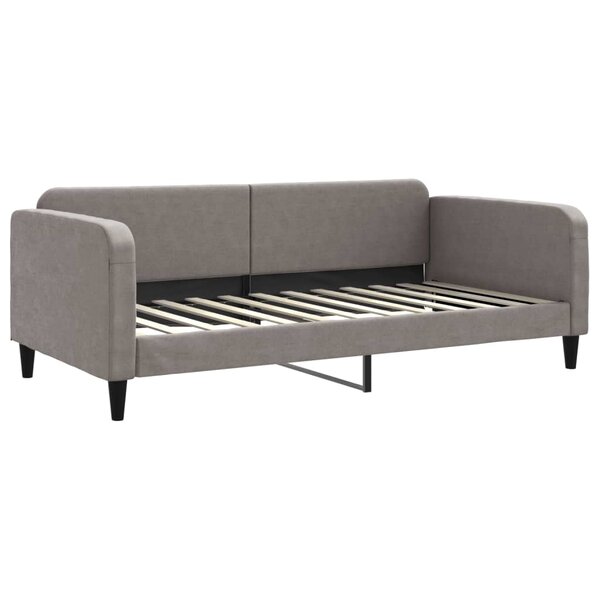 vidaXL Lit de repos taupe 100x200 cm tissu
