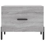 vidaXL Tables basses 2 Pièces sonoma gris 50x50x40 cm bois d'ingénierie