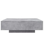vidaXL Table basse gris béton 100x100x31 cm bois d'ingénierie