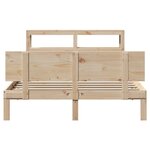 vidaXL Cadre de lit avec tête de lit 150x200 cm bois de pin massif