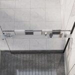 vidaXL Étagère de douche paroi de douche à l'italienne Chromé 100 cm