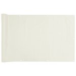 vidaXL Écran d'intimité de balcon blanc 800x120 cm PVC