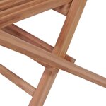 vidaXL Chaises pliables de jardin lot de 4 Bois de teck solide