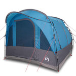 vidaXL Tente de camping tunnel 3 personnes bleu imperméable