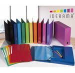Classeur a4 2 anneaux 30mm iderama - rouge - x 10 - exacompta