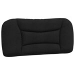 vidaXL Cadre de lit avec LED sans matelas noir 90x190 cm tissu
