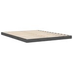 vidaXL Cadre de lit Gris 150x200 cm Bois de pin massif Très grand