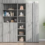 vidaXL Buffet haut sonoma gris 40x41x185 cm bois d'ingénierie