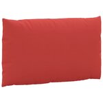 vidaXL Coussins de palette lot de 3 rouge tissu oxford