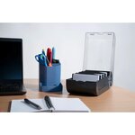 Boîte À Fiches Bristol Et Flash Cards A7 Office - Noir - X 8 - Exacompta