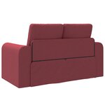 vidaXL Canapé Lit de Sol 2-en-1 Rouge Vin 148x71x83 cm Tissu