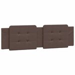 vidaXL Lit avec matelas marron 180x200 cm similicuir