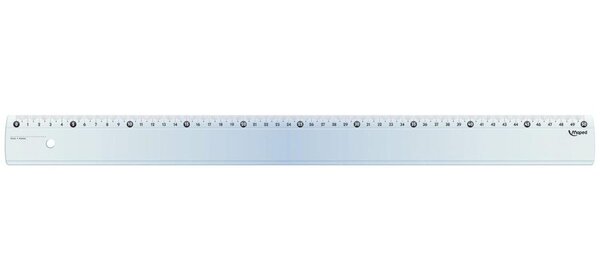 Règle plate Essentials Plastique 50 cm MAPED
