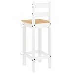vidaXL Ensemble de bar 5 Pièces Blanc Bois de pin massif