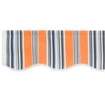 vidaXL Valance d'auvent pour cadre de 2.5 m Multicolore 2.3x0.2 m
