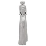 vidaXL Sculpture Argent 10x16x49 cm Aluminium
