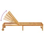 vidaXL Chaise longue en bois d'acacia massif