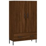 vidaXL Buffet haut chêne marron 69 5x31x115 cm bois d'ingénierie