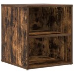 vidaXL Armoire d'angle chêne fumé 160x40x45 cm bois d'ingénierie