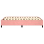 vidaXL Cadre de lit sans matelas rose 140x190 cm velours
