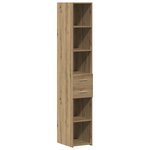 Meuble de rangement slim vidaXL Chêne artisanal 30x42.5x225 cm Bois d'ingénierie