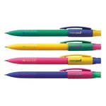 Milan PL1 Présentoir de 20 Portemines - Mine 0 9 mm 2B Graphite - Gomme Milan Extra Longue - Couleurs Assorties
