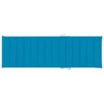 vidaXL Chaise longue de jardin avec coussin Bois d'acacia solide