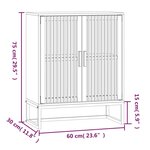 vidaXL Buffet 60x30x75 cm bois d'ingénierie