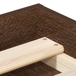 vidaXL Cadre de lit sans matelas chêne marron 120x200 cm