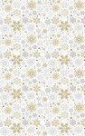 Tapis d'intérieur Noël 50 x 80 cm - Doré