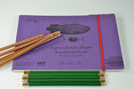 SM-LT Carnet- Dessin - Ingres - 24 5x17 6cm - 24  feuilles - 130 gsm
