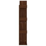 vidaXL Bibliothèque 48x25 5x140 cm Chêne marron Bois d'ingénierie