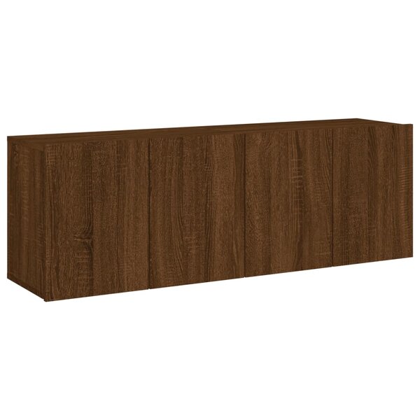 vidaXL Meubles TV muraux 2 Pièces chêne marron 60x30x41 cm