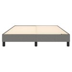 vidaXL Cadre de lit Gris foncé 140 x 200 cm Tissu