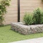 vidaXL Lit surélevé cube à gabion Fil d'acier 30x30x30 cm