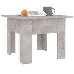 vidaXL Table basse Gris béton 55x55x42 cm Aggloméré