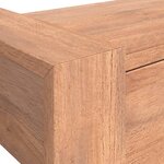 vidaXL Table console 90x35x75 cm Bois de teck solide