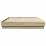 vidaXL Cadre de lit sans matelas chêne sonoma 160x200 cm