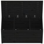 vidaXL Boîte de jardin noir 101x50 5x46 5 cm bois massif de pin