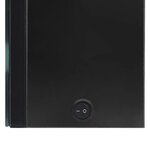 vidaXL Armoire de salle de bain à miroir LED noir brillant 50x14x60 cm