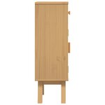 armoire de rangement de salle de bain vidaXL 35x30x90 cm en bois de pin massif