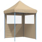 vidaXL Tente de réception pliable escamotable avec 2 parois latérales