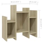 vidaXL Armoire latérale Chêne sonoma 60x26x60 cm Aggloméré