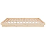 vidaXL Cadre de lit Bois massif 120x200 cm