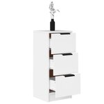 vidaXL Buffet Blanc 30x30x70 cm Bois d'ingénierie