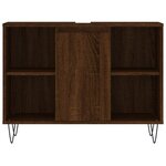 vidaXL Armoire salle de bain chêne marron 80x33x60cm bois d'ingénierie
